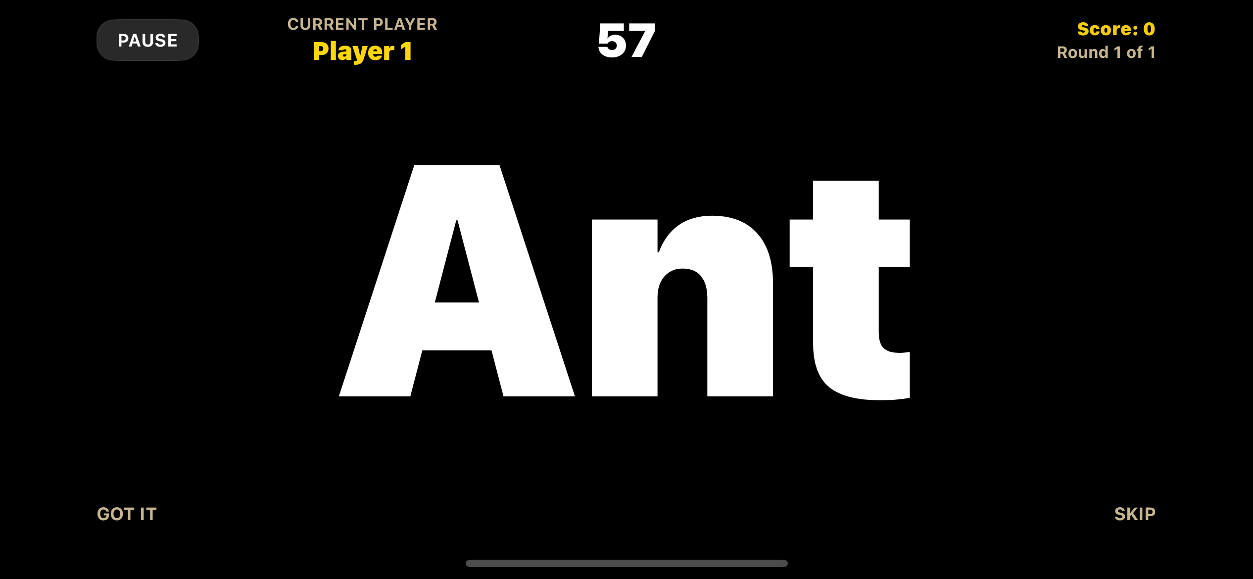 Guess It gameplay screen